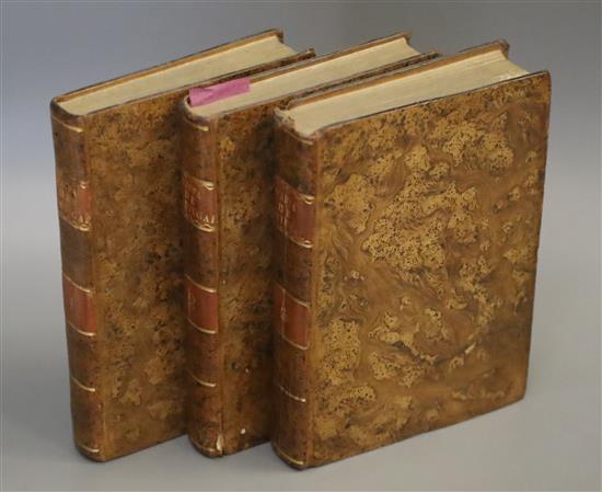 Bautista de Castro, Jao - Mappa de Portugal antigo, a moderno, 5 parts in 3 vols, 8vo, burred calf, with one